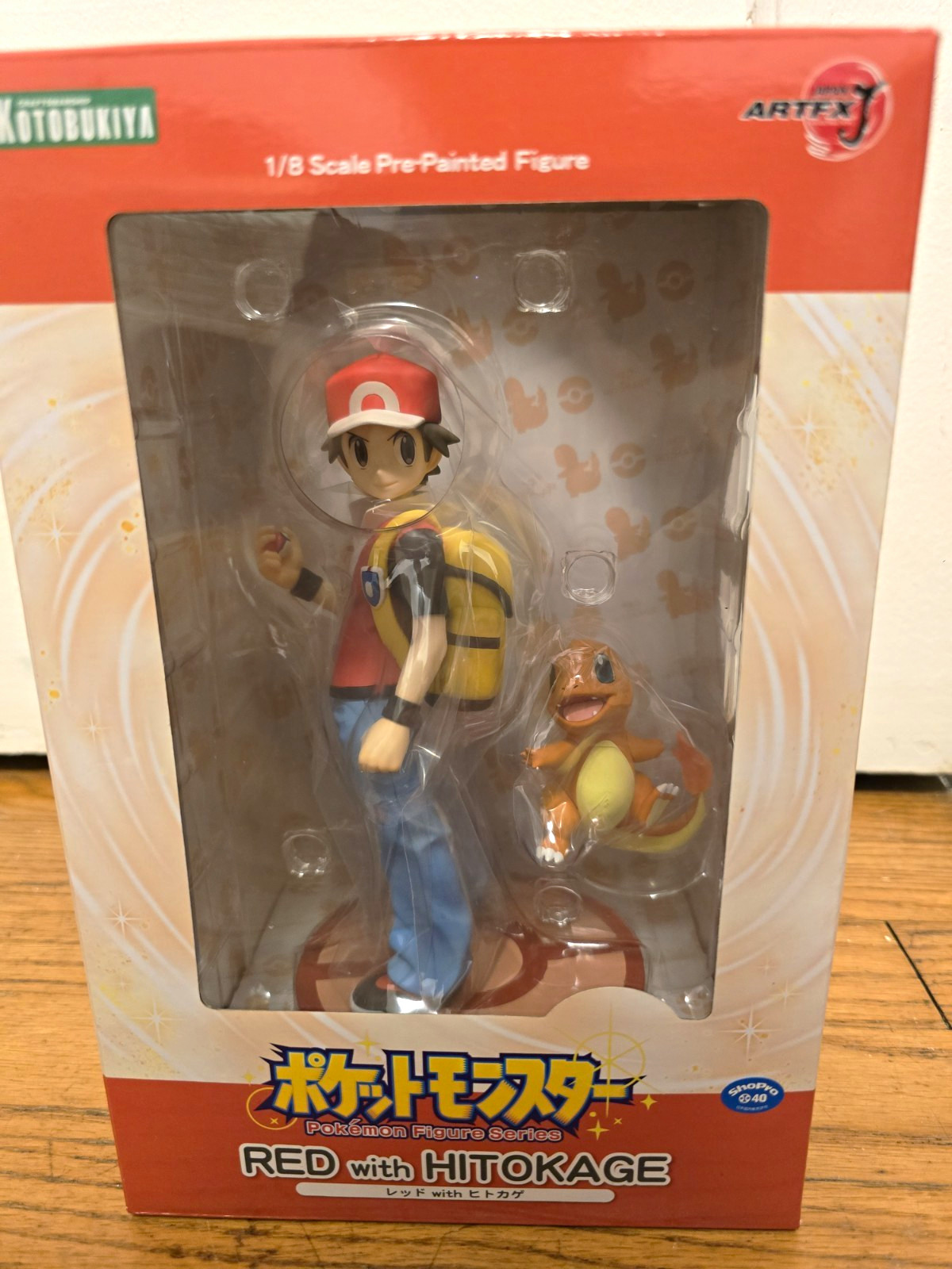KOTOBUKIYA ARTFX J Pokémon Red with Hitokage Charmander Figure 1:8 Scale