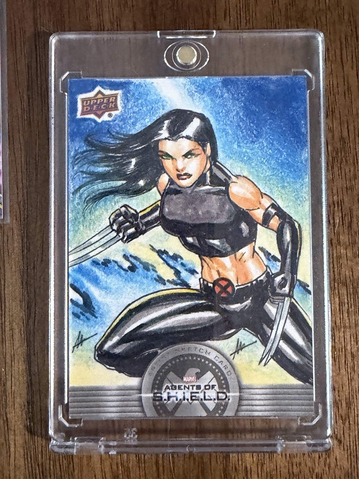 Upper Deck Marvel Agents of Shield  1 Of 1 Sketch Sherwin Santiago X-23 - 1/1