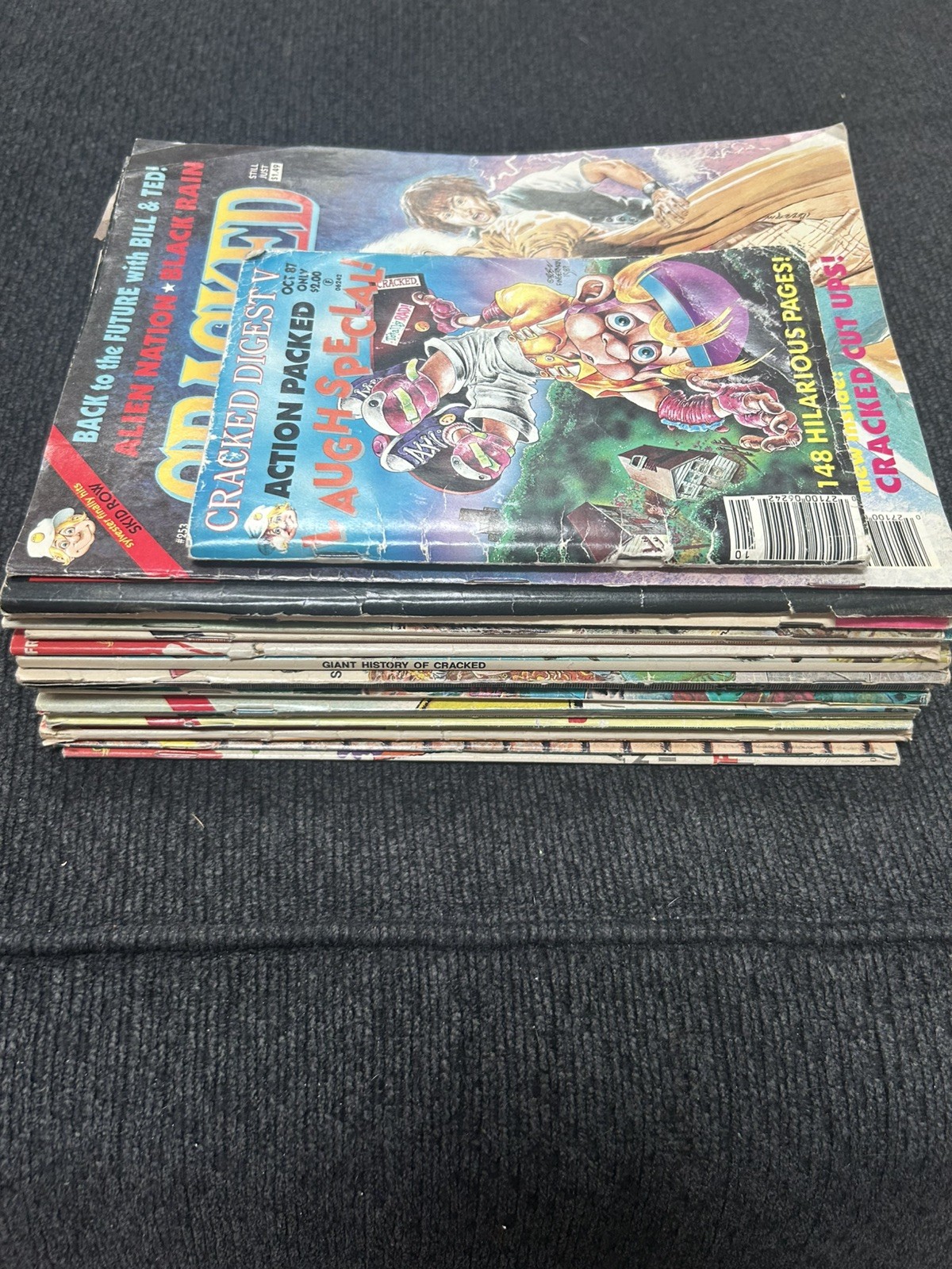 Vintage Cracked Magazine Lot of 19 Issues (1985-86) Humor Satire Comics 