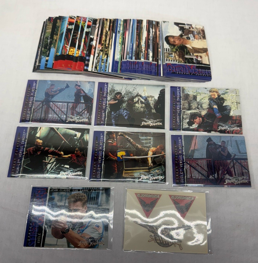 1994 Upper Deck Capcom Street Fighter Movie 90 Base Card Set w/ Inserts