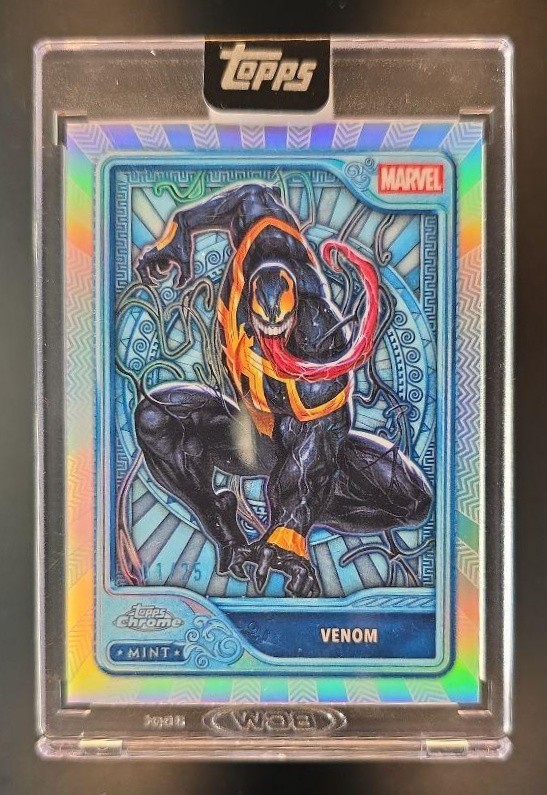 2026 Topps Mint Marvel Venom #102 Chrome Platinum 1/25 Encased