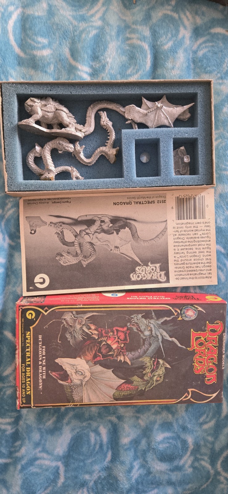 VINTAGE 1985 Grenadier Dragon Lords #2512 Spectral Dragon - COMPLETE IN BOX
