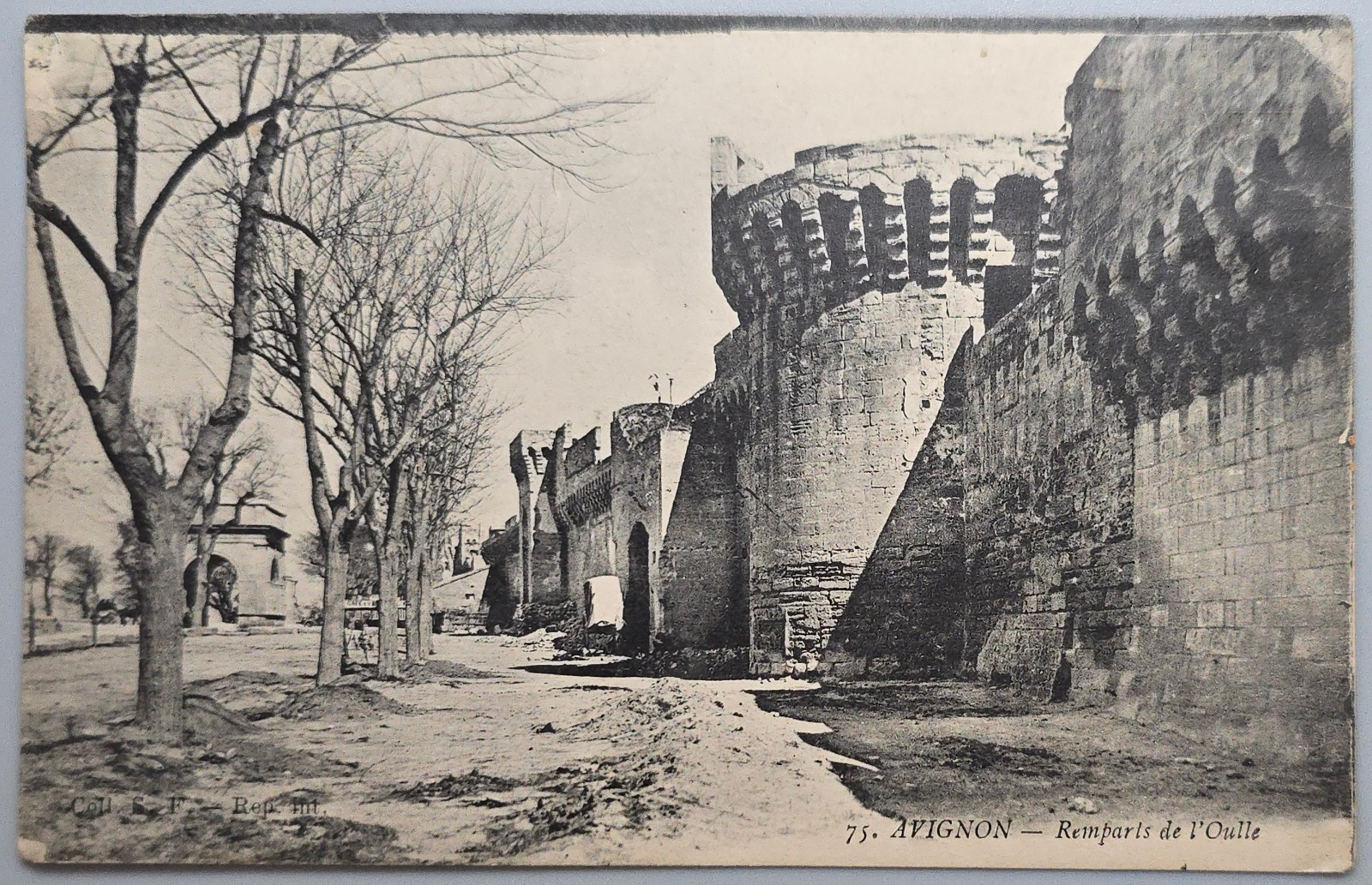 Vintage Avignon France Postcard Remparts de l\'Oulle Medieval City Walls