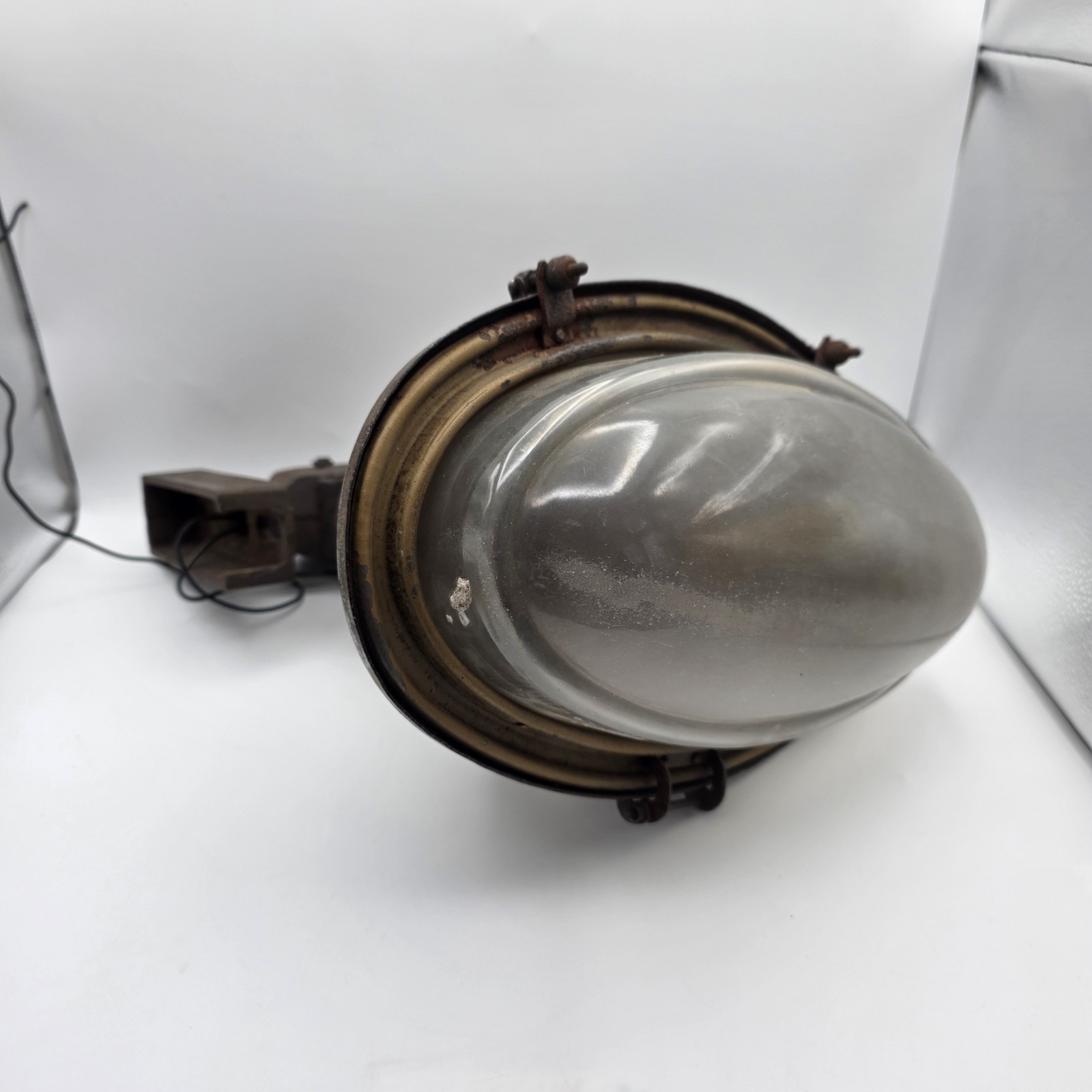 Vintage Industrial WW2 era Large Factory Warehouse Light