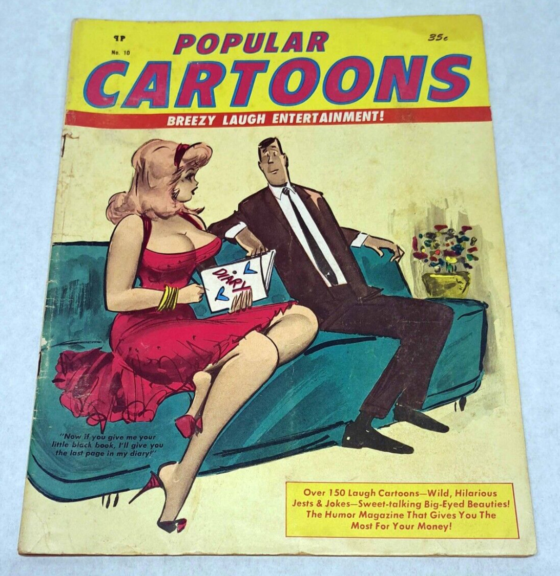 January 1968 POPULAR CARTOONS #10 w/ Raquel Welsh - Girlie / Pinup / Humor