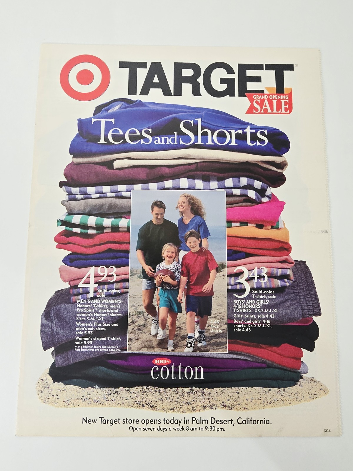 1995 Target Palm Desert California Grand Opening Catalog Tees Shorts 19 Page