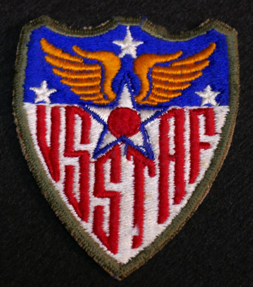 WW2 USAAF United States Strategic Air Force SSI Shoulder Patch Wartime OD Border