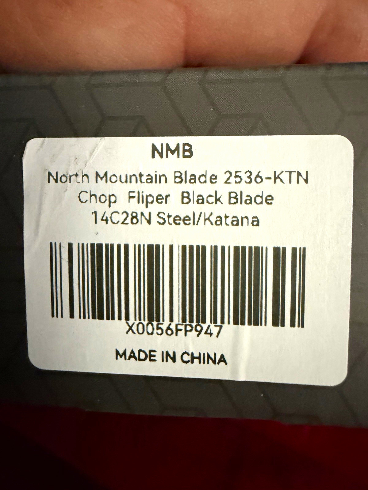 North Mountain Blade Chop Fliper 2536-KTN Tanto 14C28N G10 Liner Lock