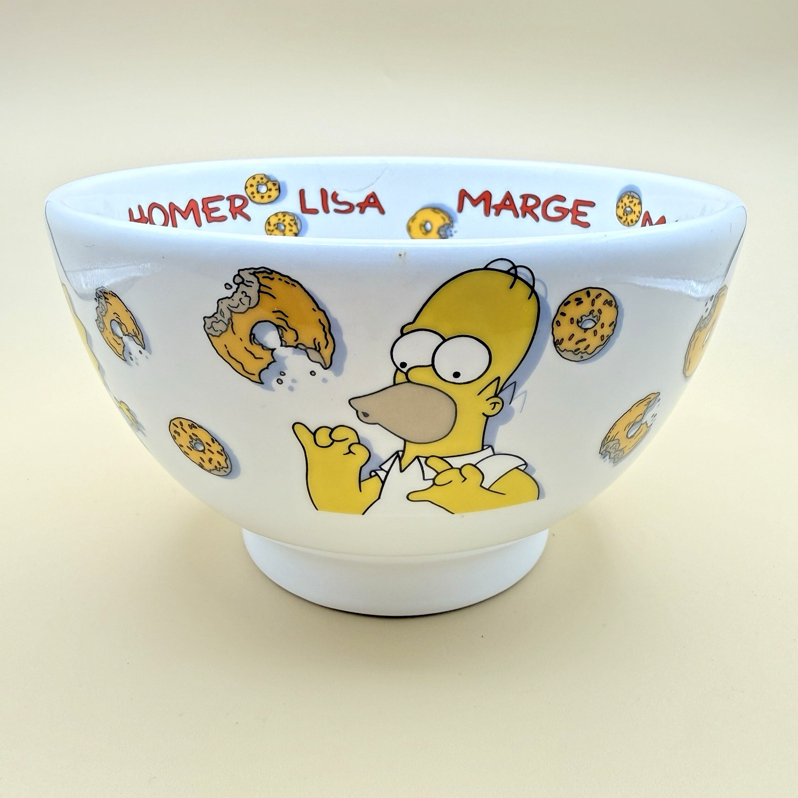 The Simpsons Ceramic Bowl 2000 Tropico Family Donuts 6\