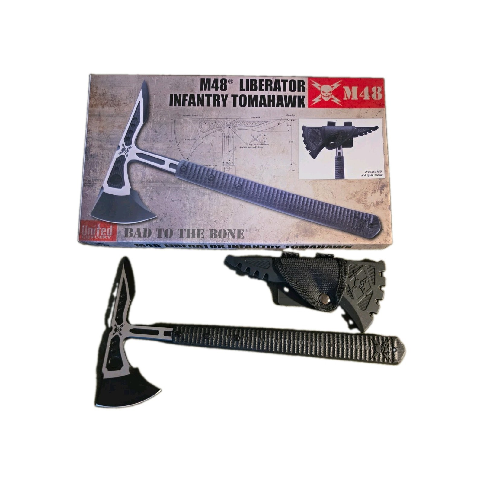 United Cutlery M48 Liberator Infantry Tactical Tomahawk w/ Sheath