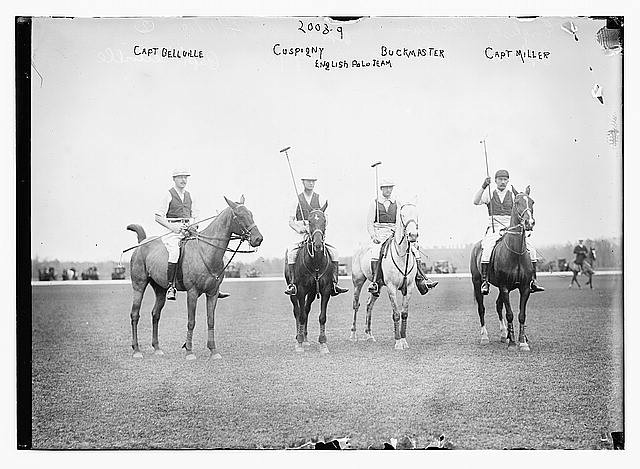 English Polo Team Capt. Bellville Cuspigny Buckmaster Capt. Miller Photo 1