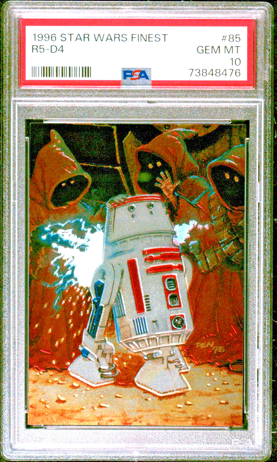 1996 Topps Star Wars Finest R5-D4 #85 PSA 10 GEM MINT (RARE: Population 9)