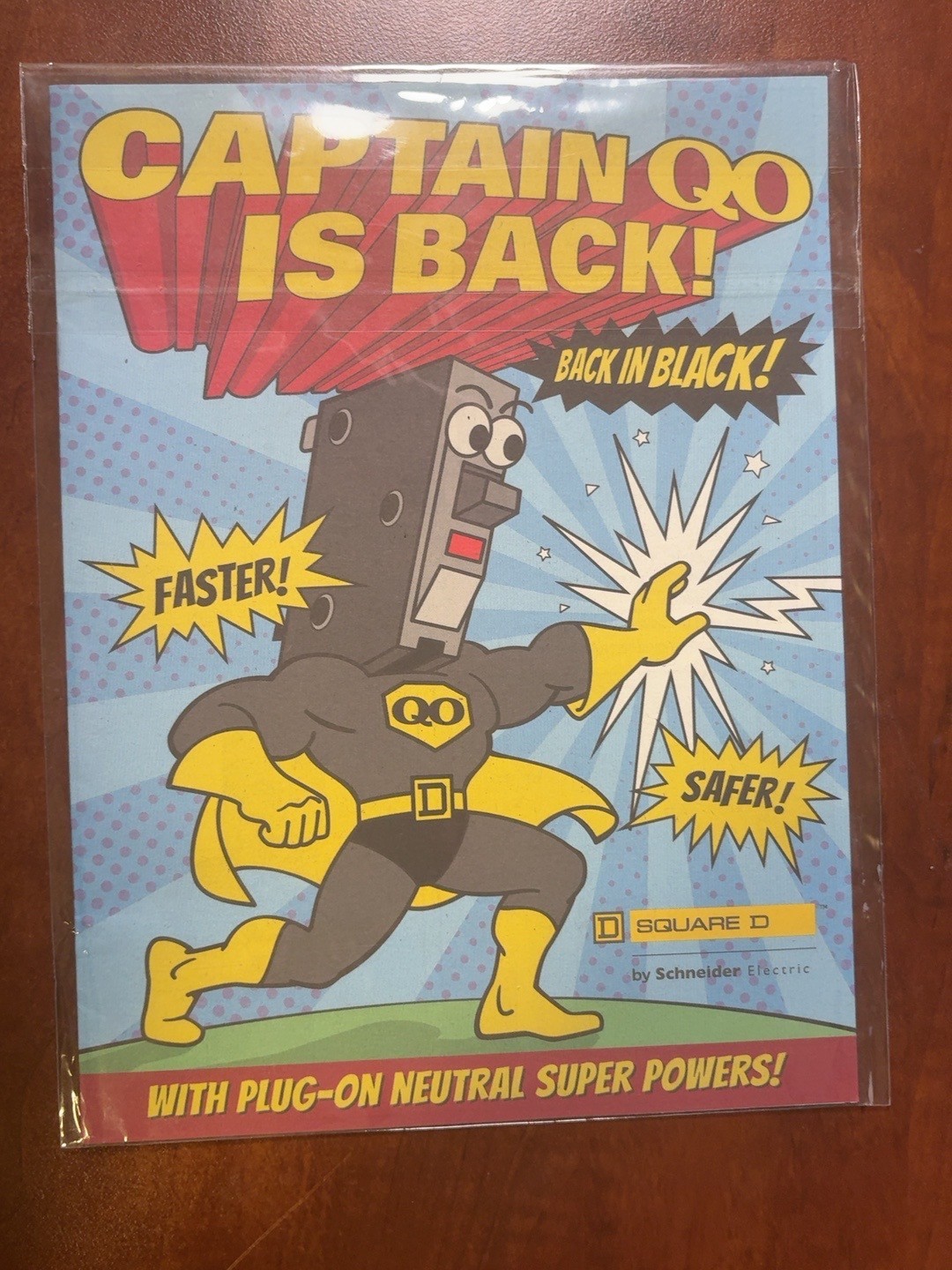 Rare Square D Captain QO Promotional Comic Book – Schneider Electric