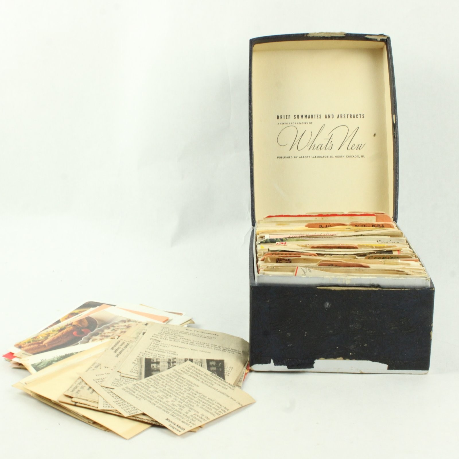 Vintage Boxed Abbott Labs Brief Summaries What's New Card File