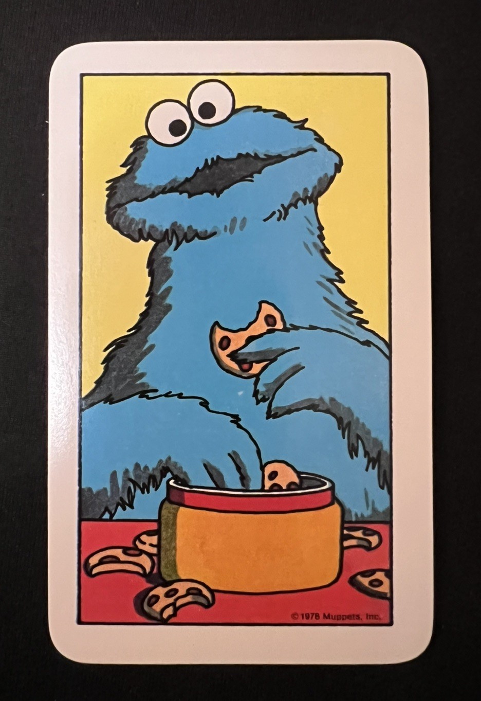 1978 WESTERN SESAME STREET COOKIE MONSTER *CHASE ROOKIE CARD* MUPPETS LOW POP MT
