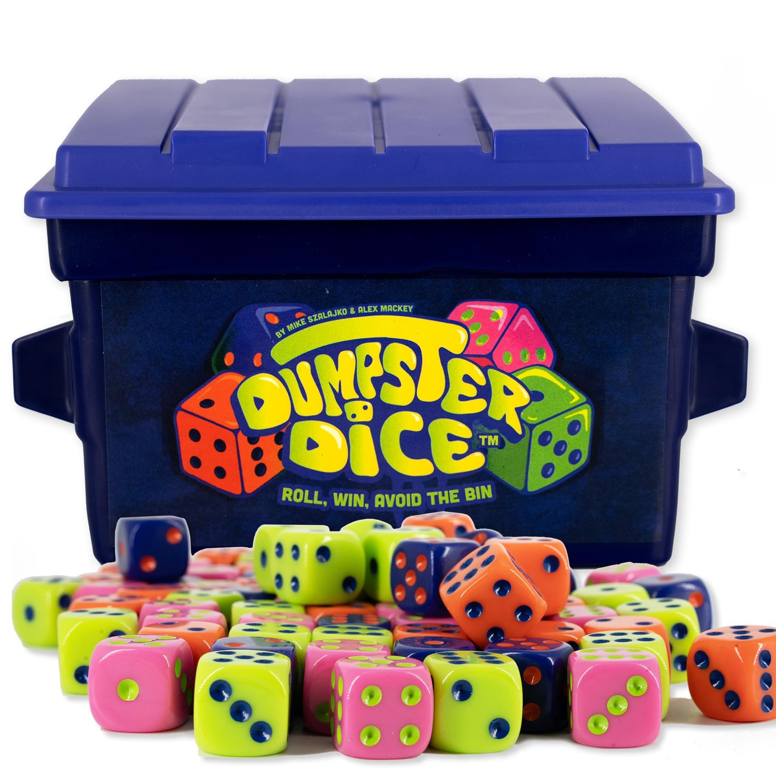 Big Discoveries Dumpster Dice - 4-Player Game with 80 Dice Set & Graffiti