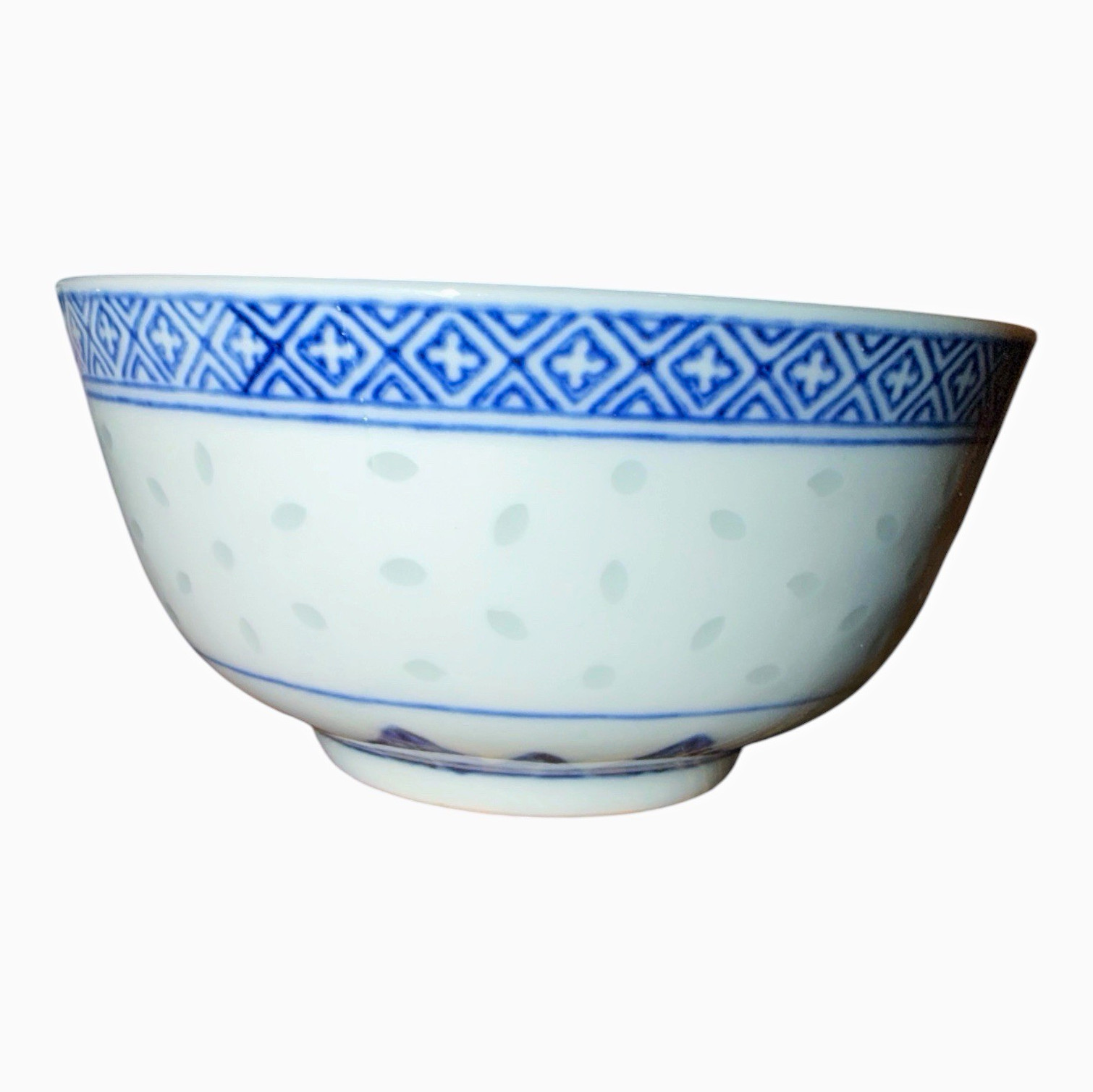 Chinese Blue & White Porcelain Bowl Marked Made in China, Ownership History NA