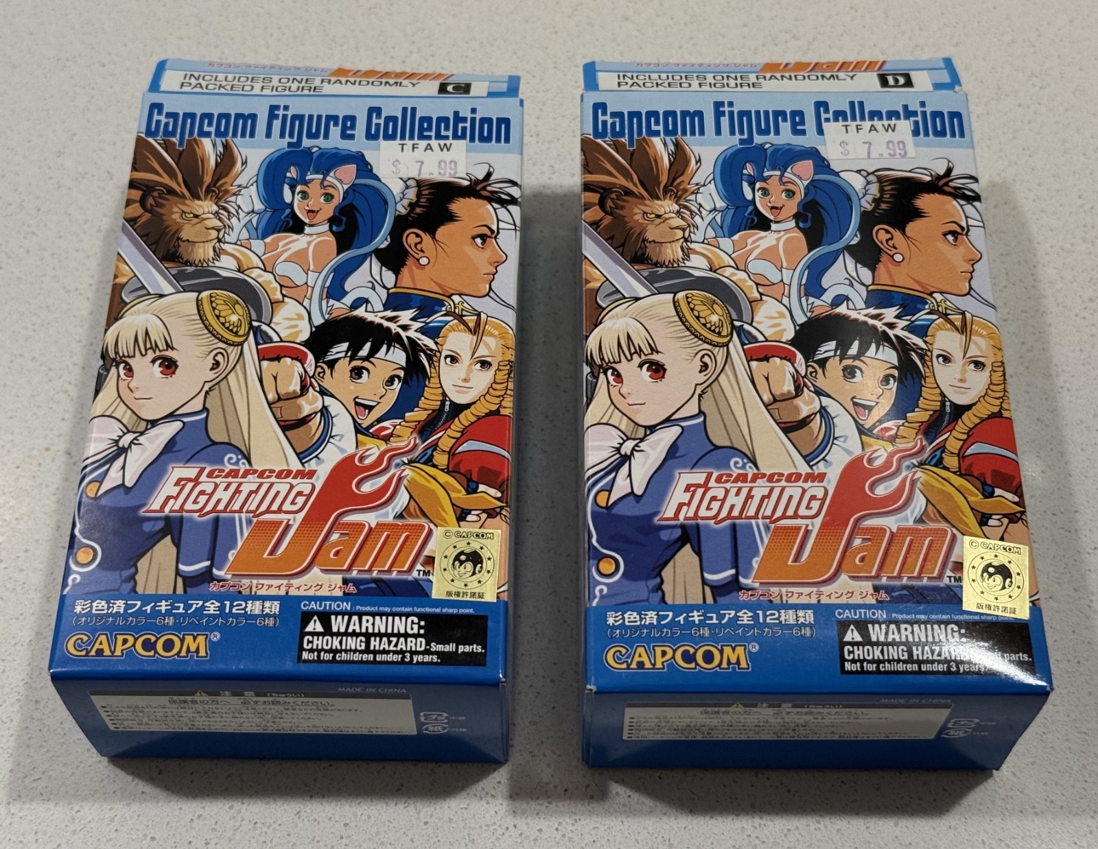 Capcom Fighting Jam trading figures - Red Earth Leo and Sakura - US Seller