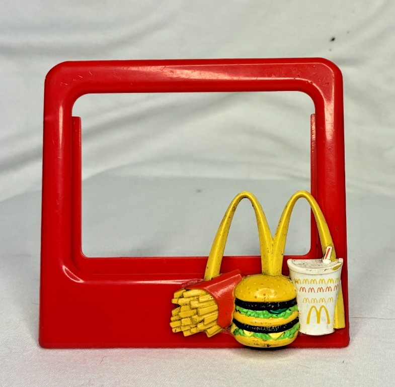 VTG. 1990 McDonalds Big Mac Combo Picture Frame/ Business Card Holder #5043