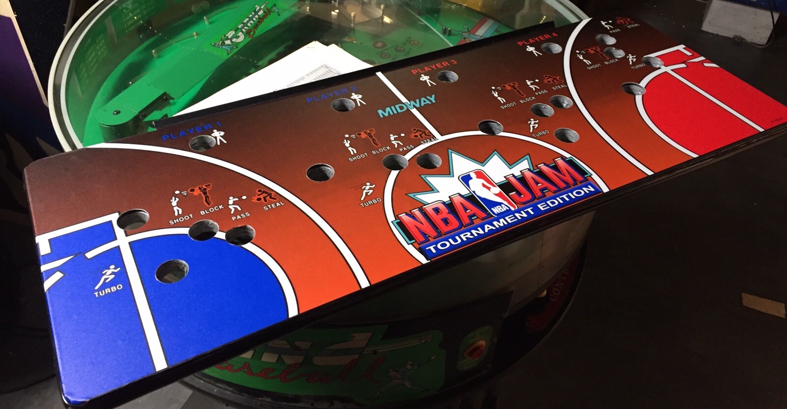 Nba Jam Tournament Edition Arcade Control Panel Overlay (CPO)