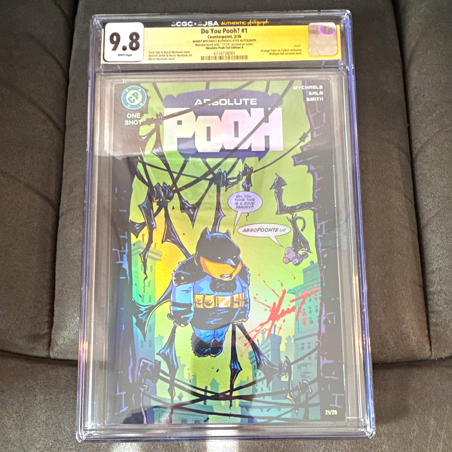 Do You Pooh? #1 (Counterpoint 2018) CGC 9.8 Signed Marat Mychaels foil A 