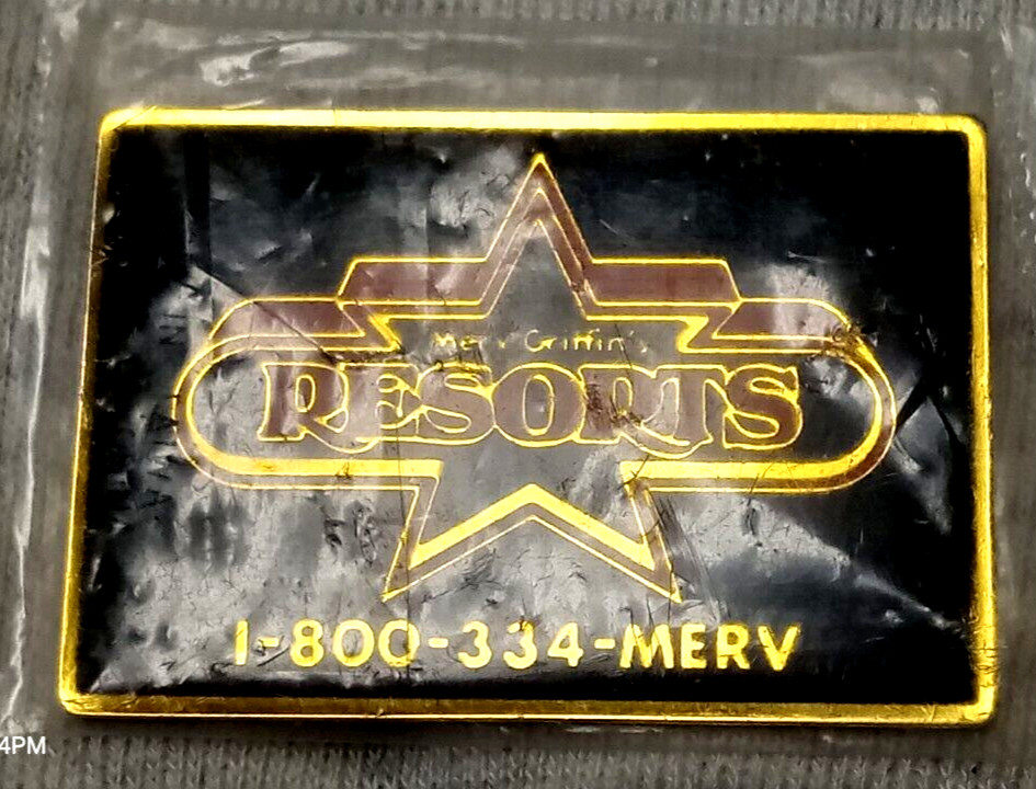 Vintage Merv Griffin's RESORTS CASINO Atlantic City NJ Sealed New Fridge Magnet