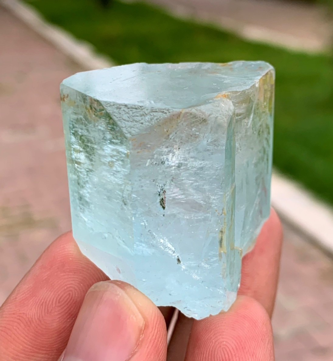 Beautiful Aquamarine Transparent and Terminated Crystal Cluster Specimen 360 CTS