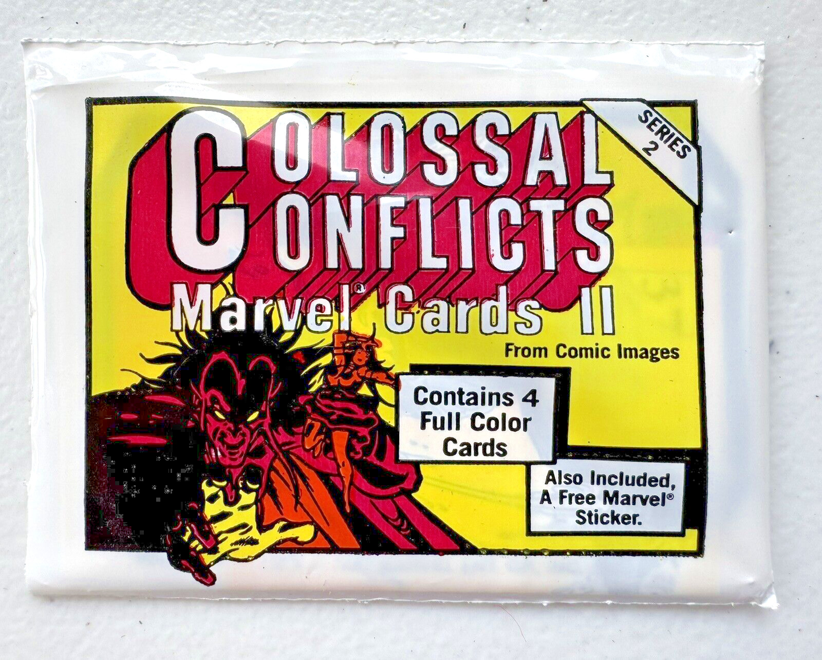 VINTAGE NOS SEALED PACKS 1987 COLOSSAL CONFLICTS SERIES 2 MARVEL CARDS