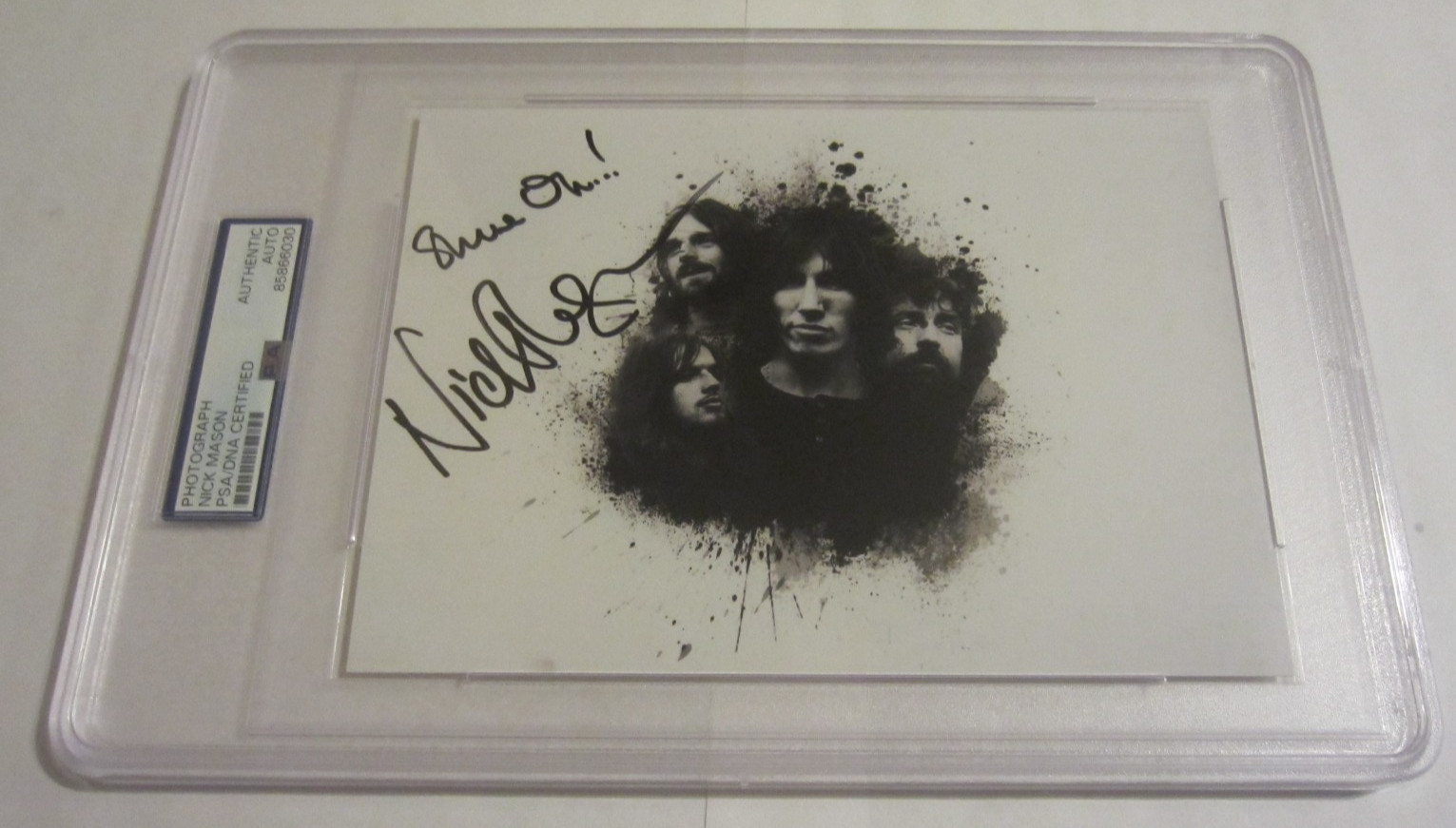 Nick Mason Pink Floyd drummer signed autographed 5x7 photo PSA authentic