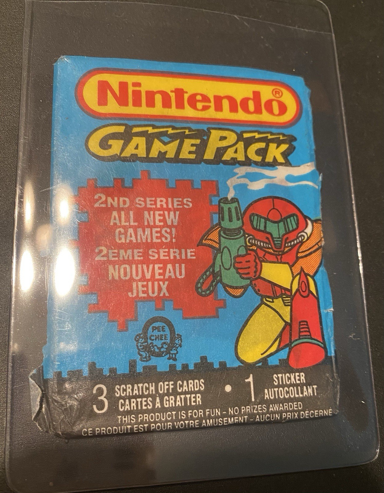 1989 Nintendo O-Pee-Chee Nintendo 2nd Series Wax Pack *Extremely Scarce* Sealed 