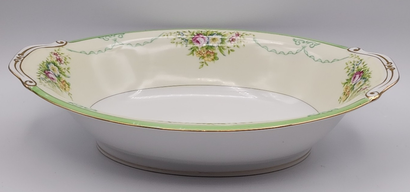 Grace China Formal Garden Oval Serving Bowl Japan 11 1/8