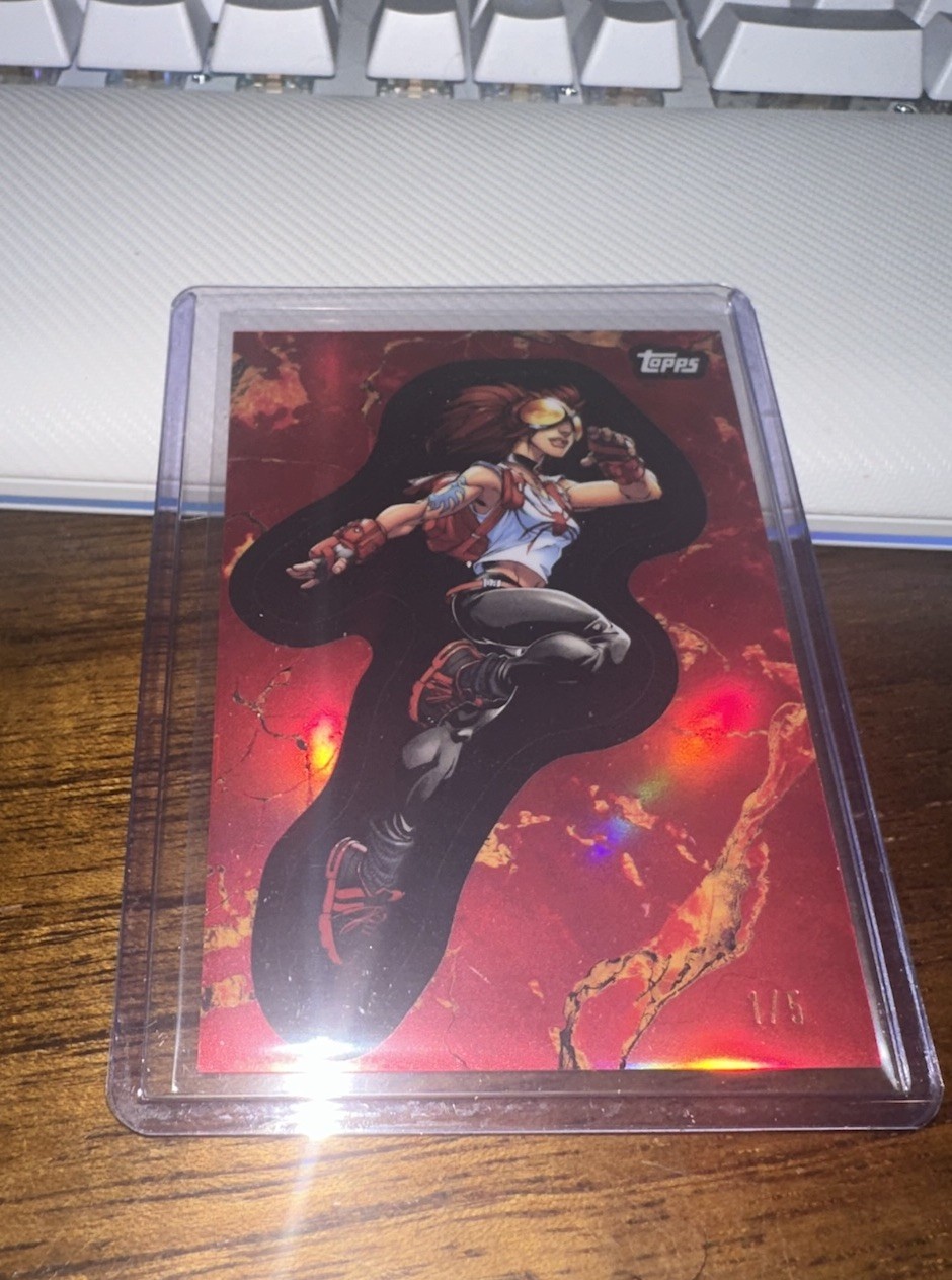 Arana Spider Girl 2025 Topps Marvel Comic Book Heroes Red Refractor /5 #59