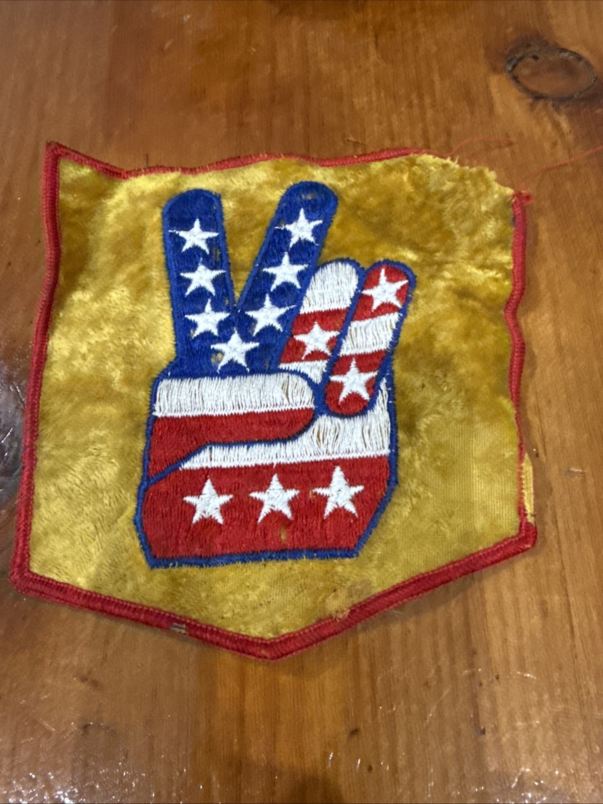 Vintage 1960s 1970s Vietnam ANTI-WAR PEACE Embroidered Patch EASY RIDER Hippie