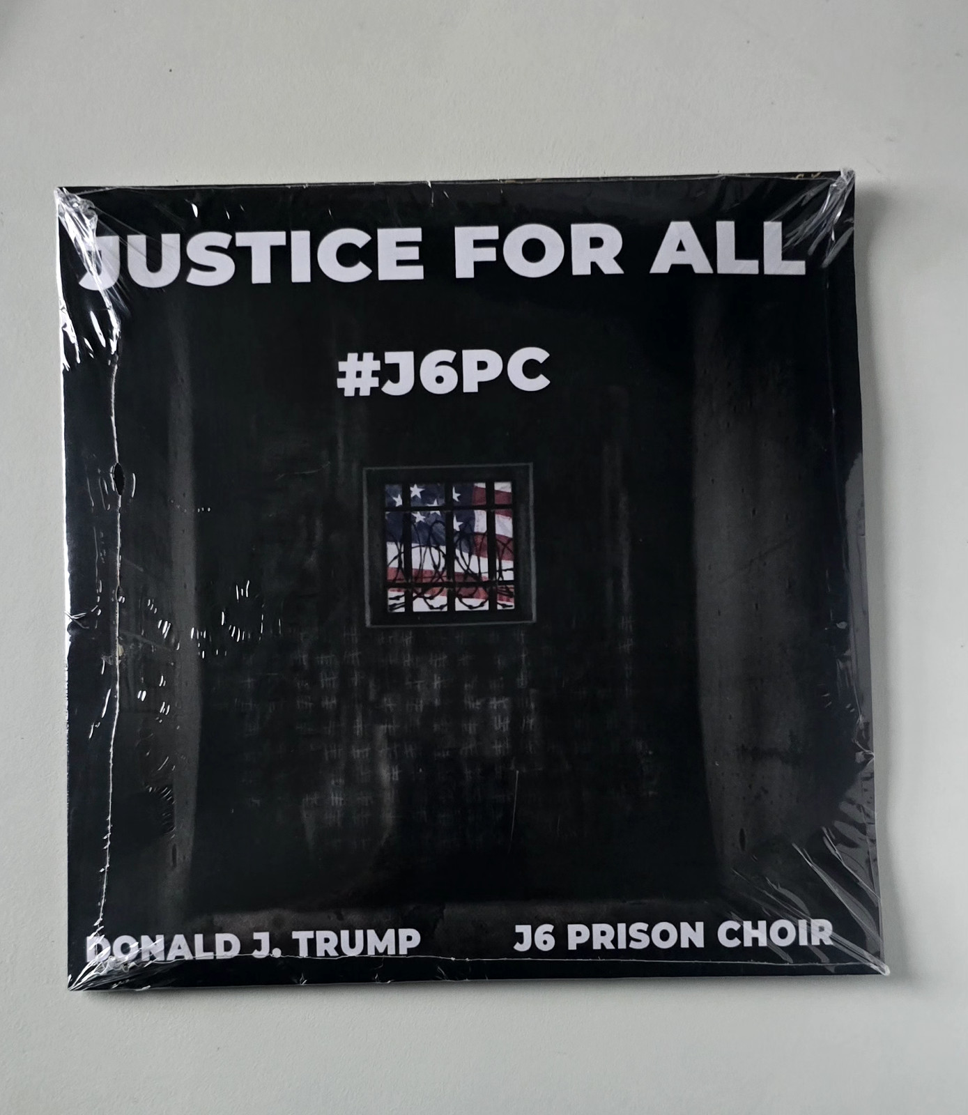 Trump JUSTICE FOR ALL  J6 Prison Choir 45 Vinyl Record Politics Historic RARE