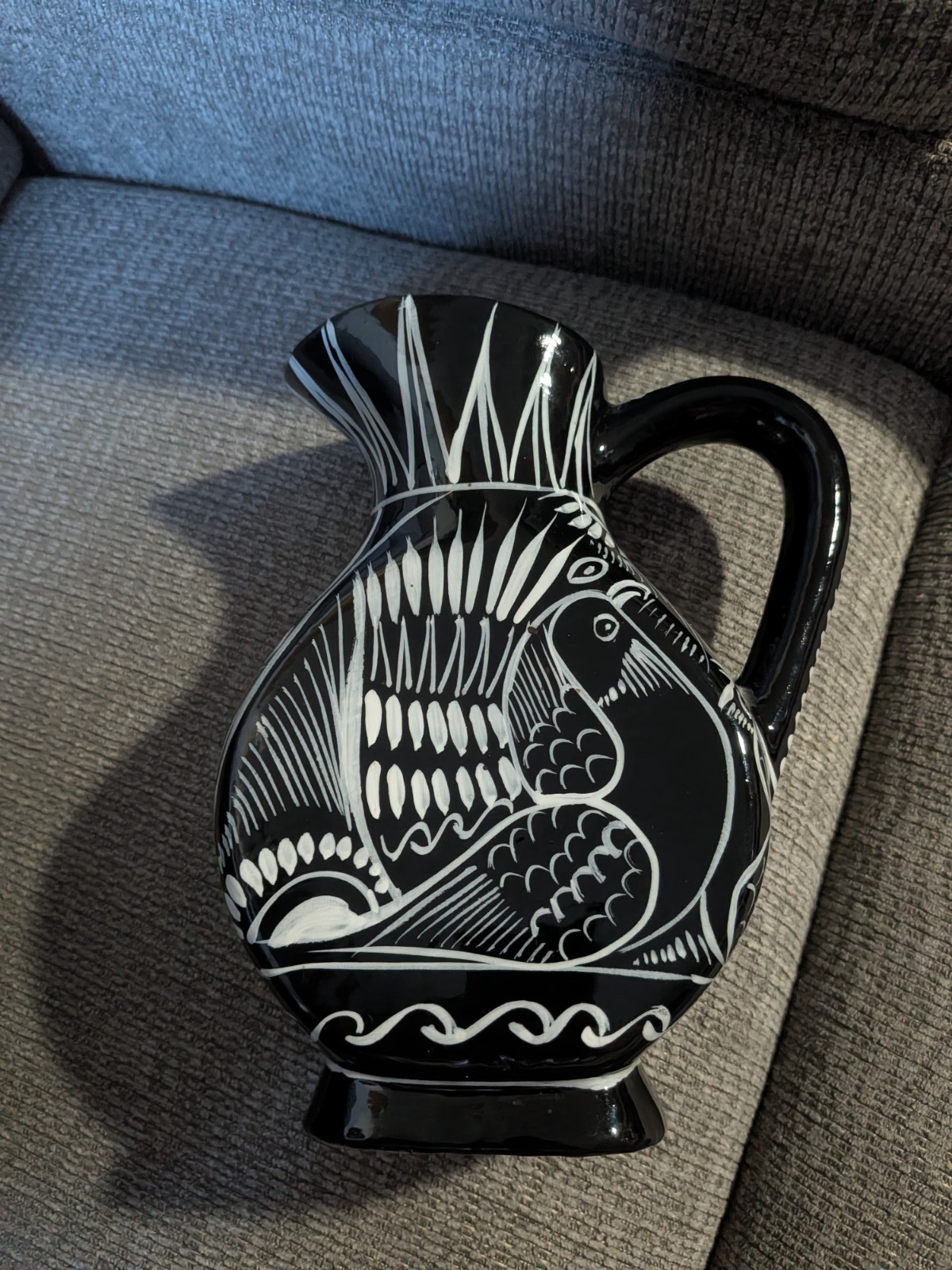 Black Clay Pitcher - Cozumel Mexico
