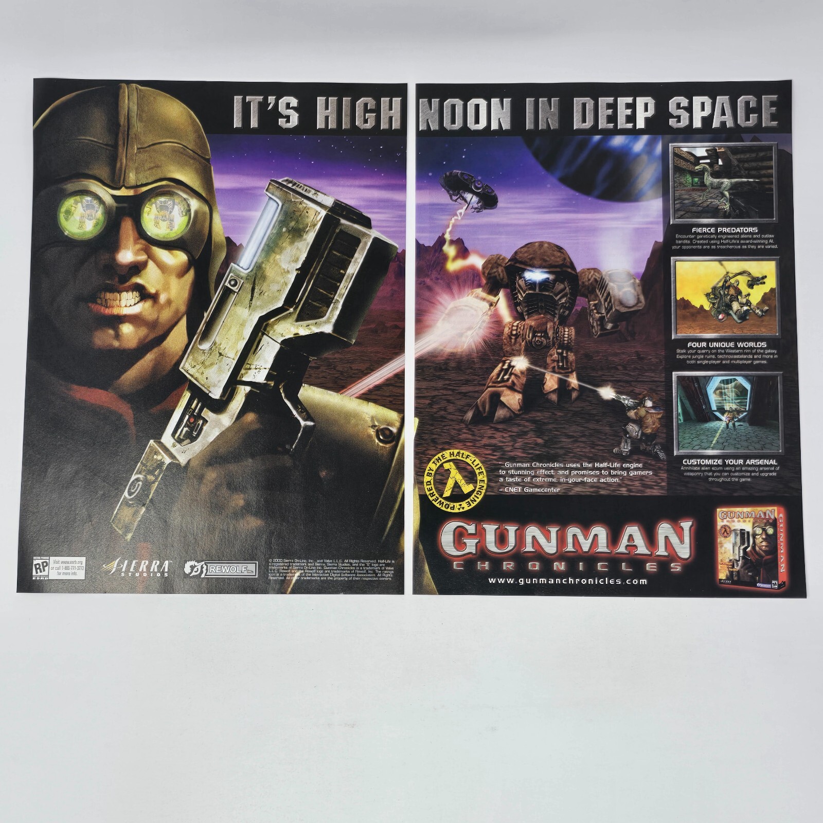 Gunman Chronicles PC Deep Space Print Ad/Poster Promo Art