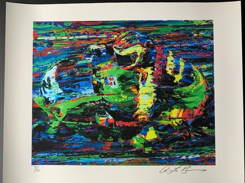 Mr. Daytona, SCOTT RUSSELL Art World Superbike Champion Kawasaki MotoGP Bivens