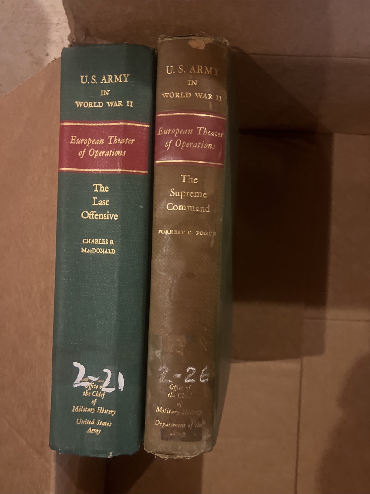 U.S. Army In World War II: European Theatre Of Operations (2)
