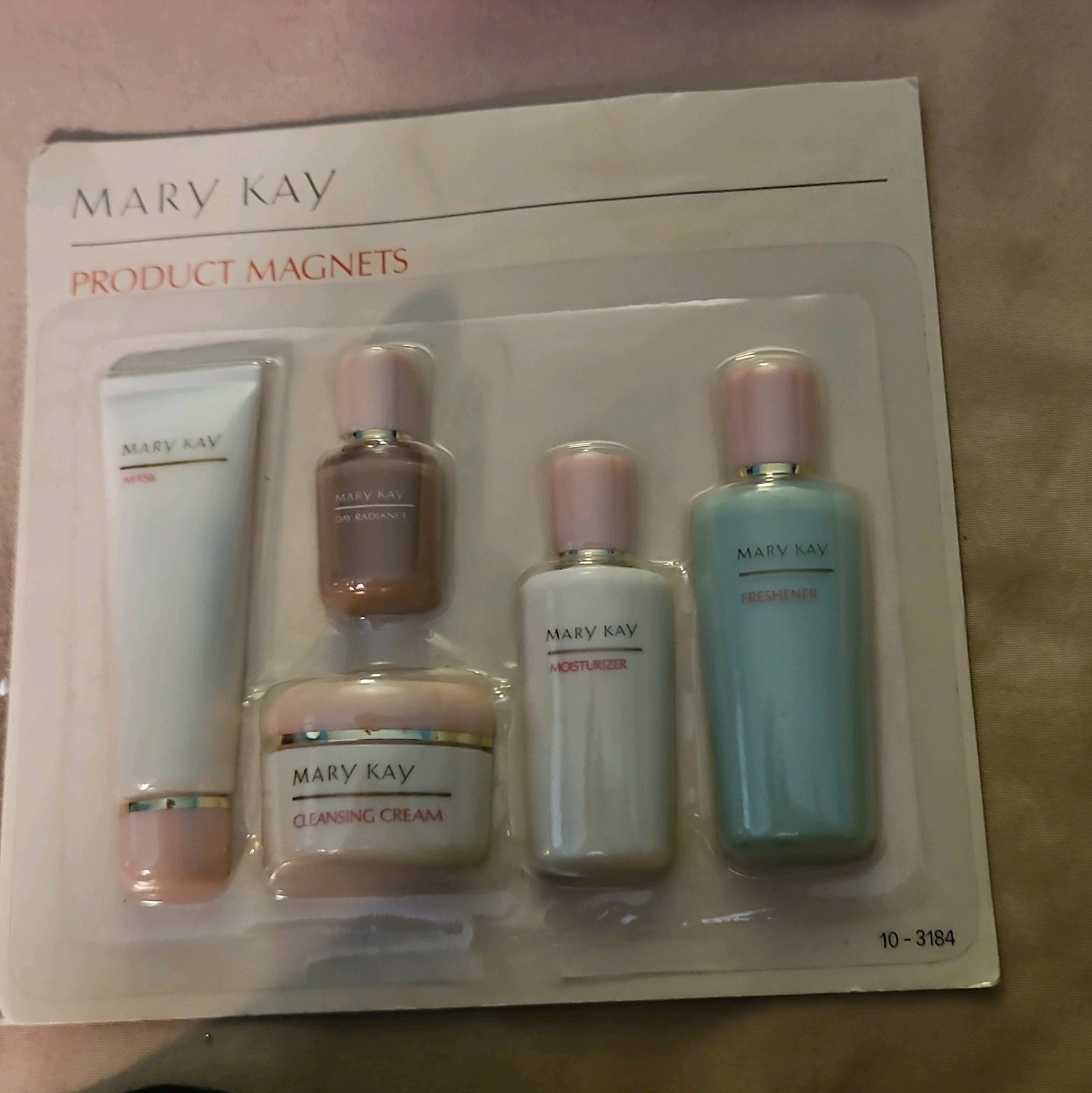 Vtg Mary Kay Skincare Beauty Product Refrigerator Magnets Set of 5 Collectible