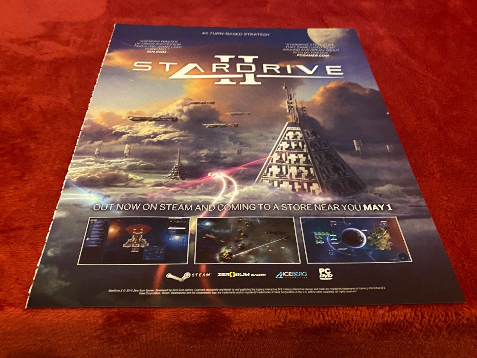 PADA21 GAME ADVERT 11X9 STAR DRIVE 2 PC DVD ROM