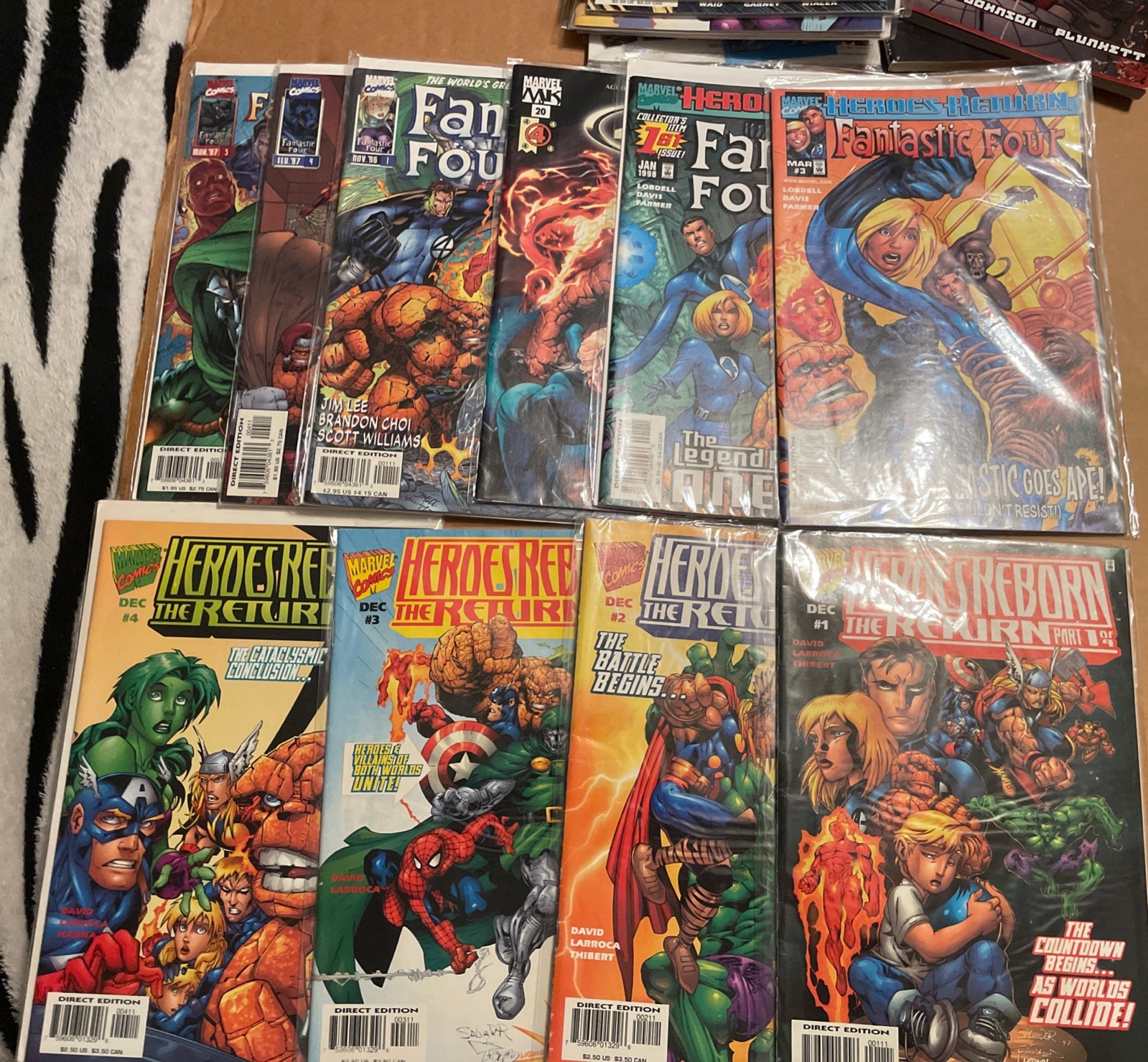 HEROS REBORN The Return #1-4 Complete Set Marvel 1997 & Fantastic Four Comic Lot