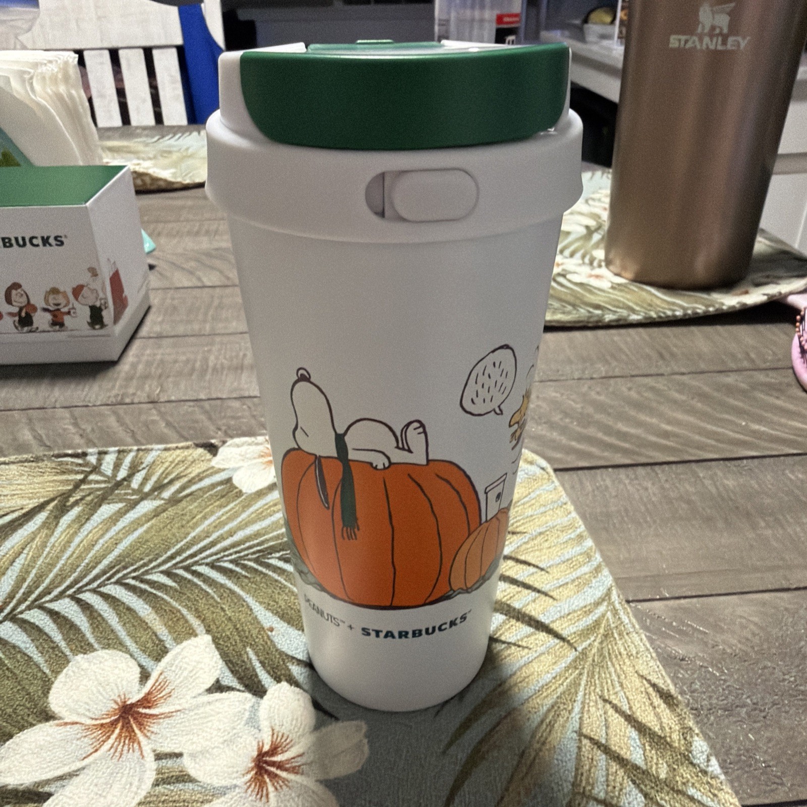 Genuine Starbucks x Peanuts Snoopy The Great Big Pumpkin Tumbler ready to ship