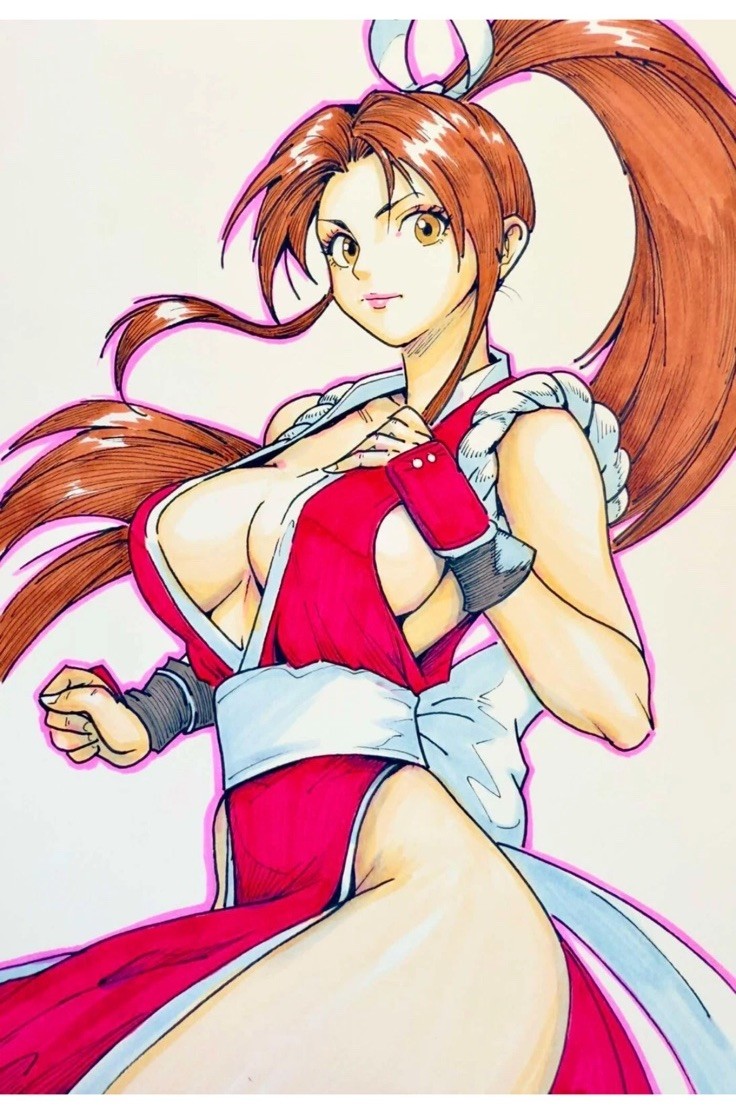 Fatal Fury: Mai Shiranui - 7x10 Original Art by Raphael Serrano - NOT a Print