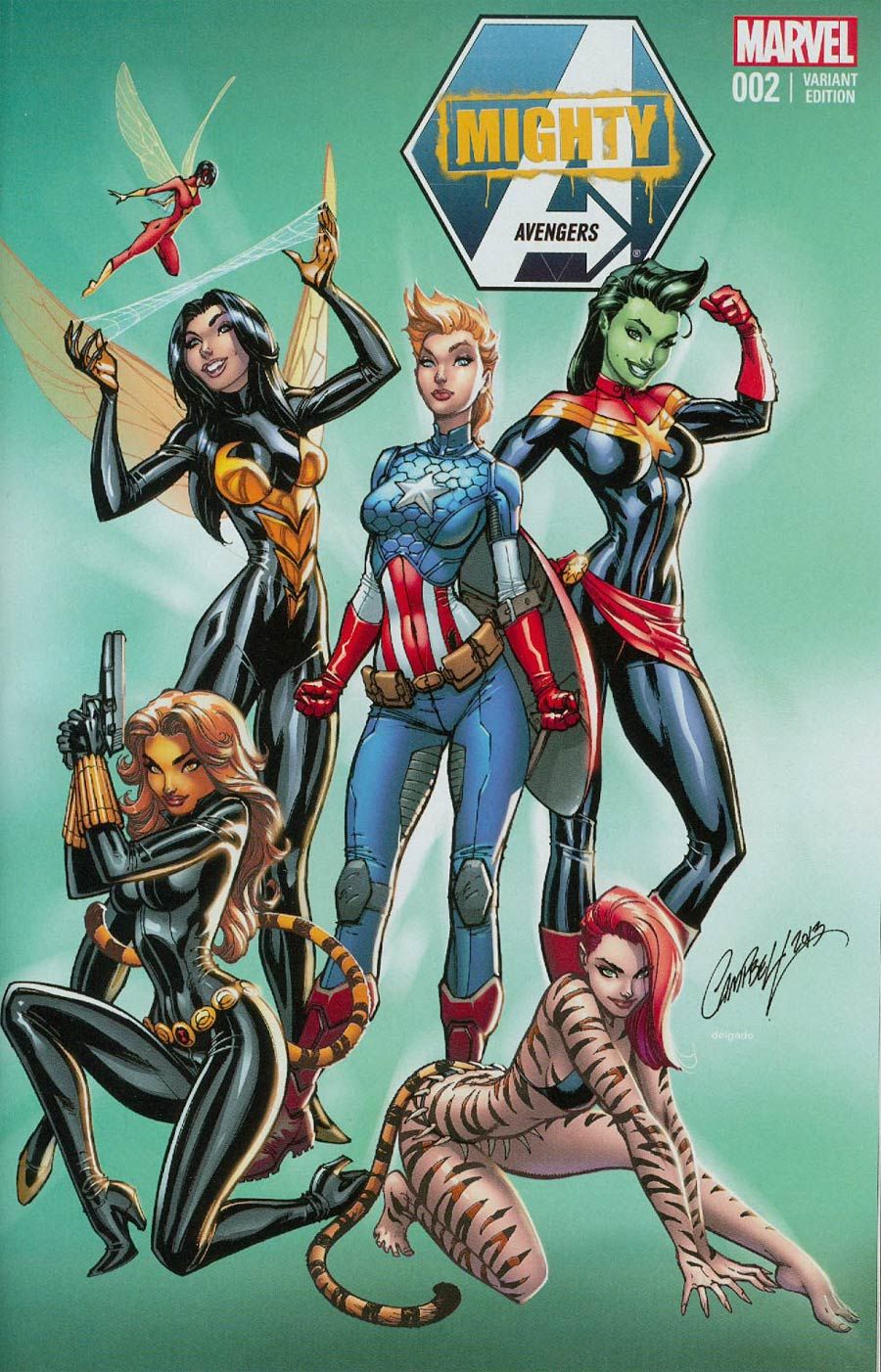 MIGHTY AVENGERS 2 RARE COSPLAY J SCOTT CAMPBELL 2013 NYCC LIMITED VARIANT NM