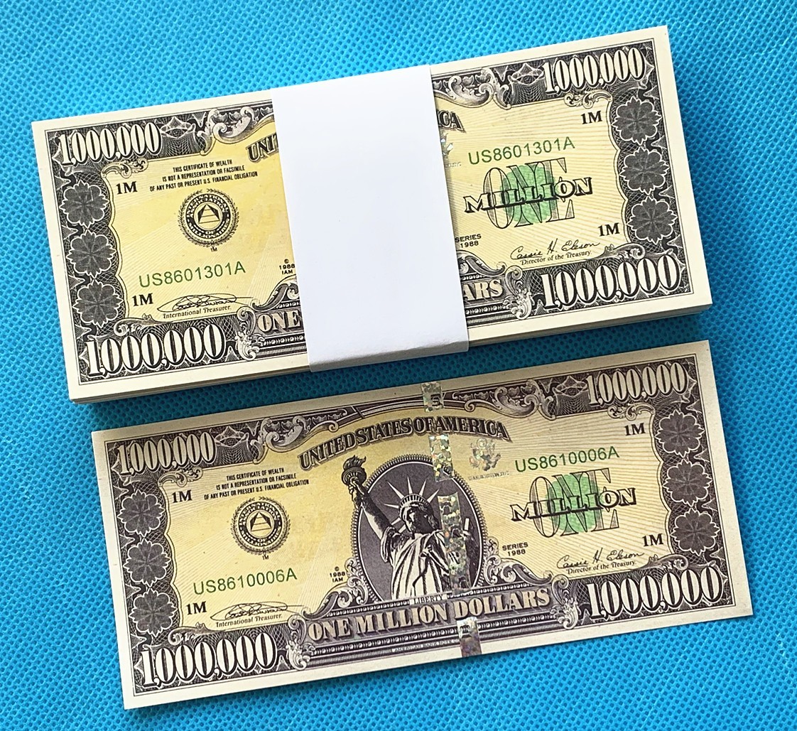 100 USA One million Note | New York Commemorative Souvenir | Statue of Liberty