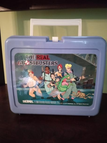 Vintage 1986 The Real Ghostbusters Plastic Lunch Box - NEW / NEVER USED