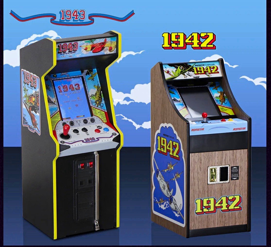 New Wave Toys Replicade 1942 & 1943 Reproduction Arcade Machine Cabinets 2021