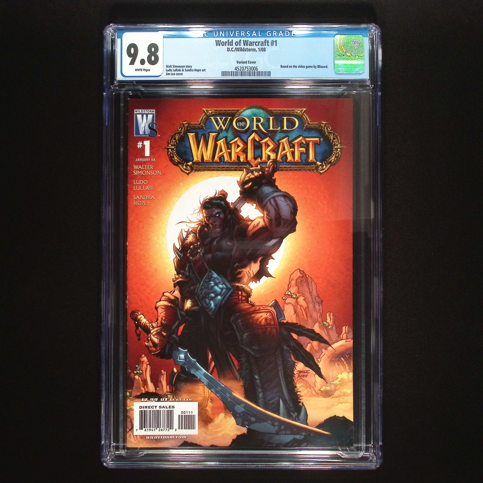 World of Warcraft #1 | DC/Wildstorm 2008 | Jim Lee Variant | CGC 9.8