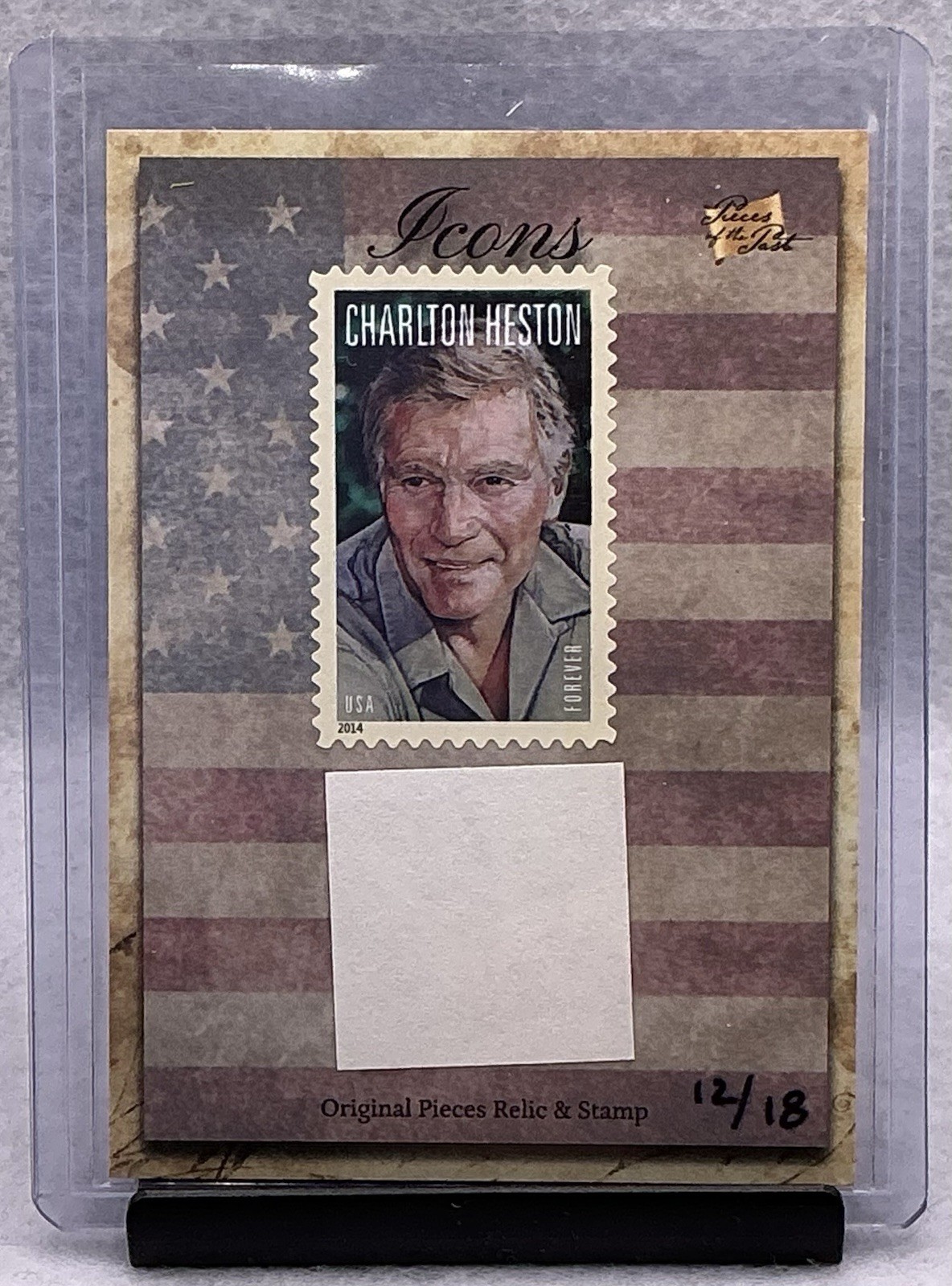 2018 The Bar Pieces Of The Hybrid Charlton Heston Vintage Document / Stamp /18