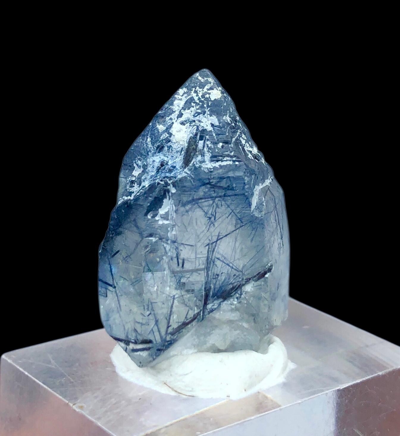 32 Cts Rare Blue Quartz Crystal Inside retail From AFGHANISTAN